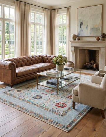 5' 9 x 7' 7 Hand Knotted Ariana Ziegler Rug