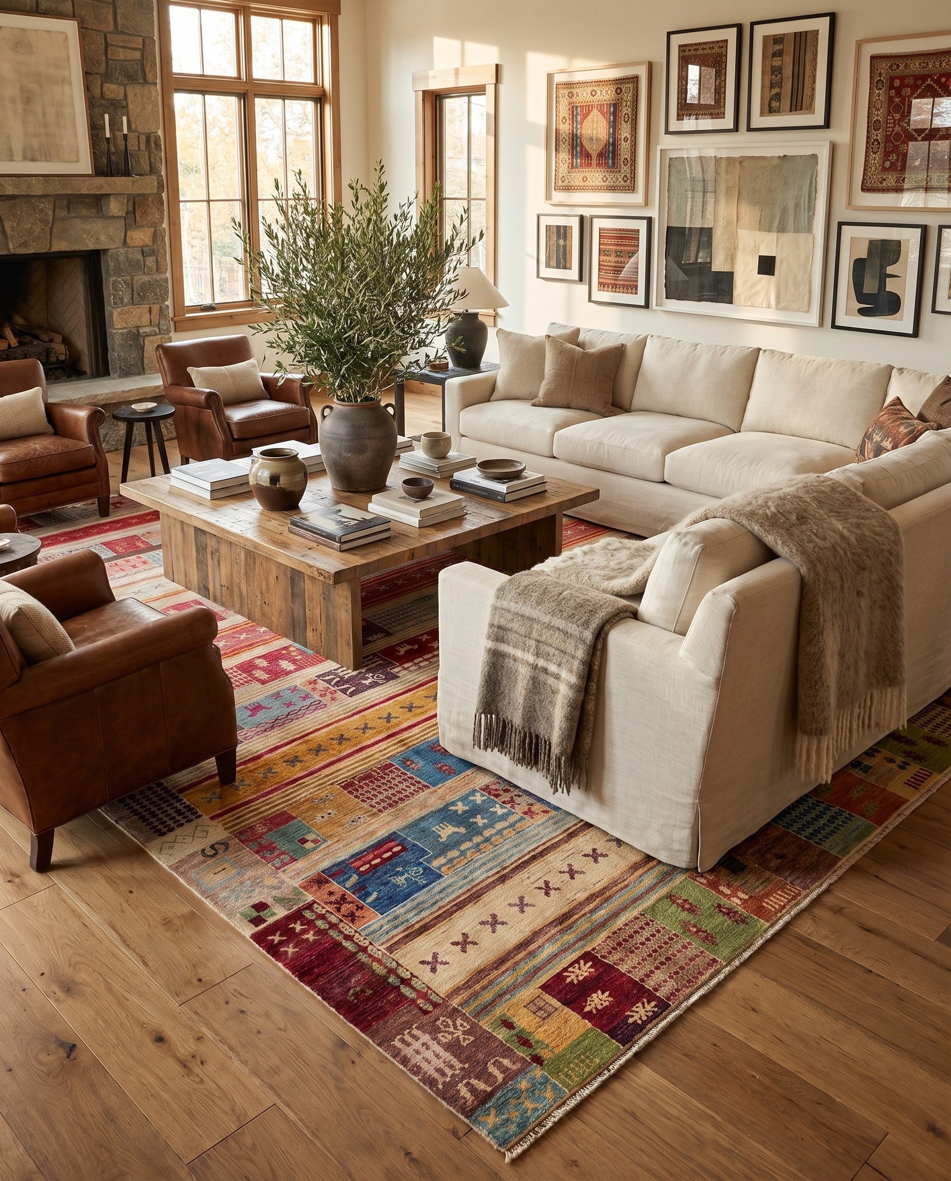 9' 3 x 12' 4 Hand Knotted Ziegler Modern Rug