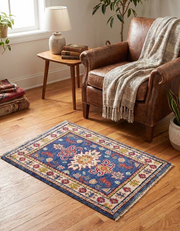 1' 10 x 2' 10 Hand Knotted Kazak Rug