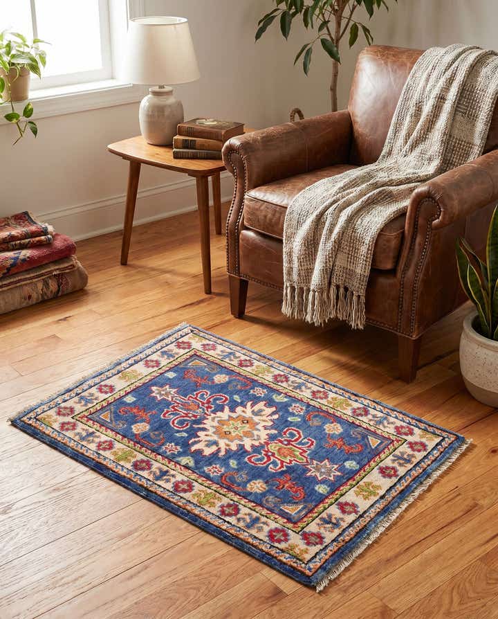 1' 10 x 2' 10 Hand Knotted Kazak Rug