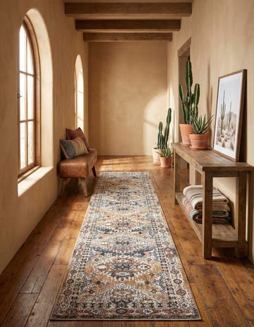 2' 7 x 12' Eco Southwestern Runner Rug