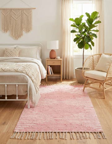 3' 3 x 5' 1 Hand Woven Chindi Cotton Rug