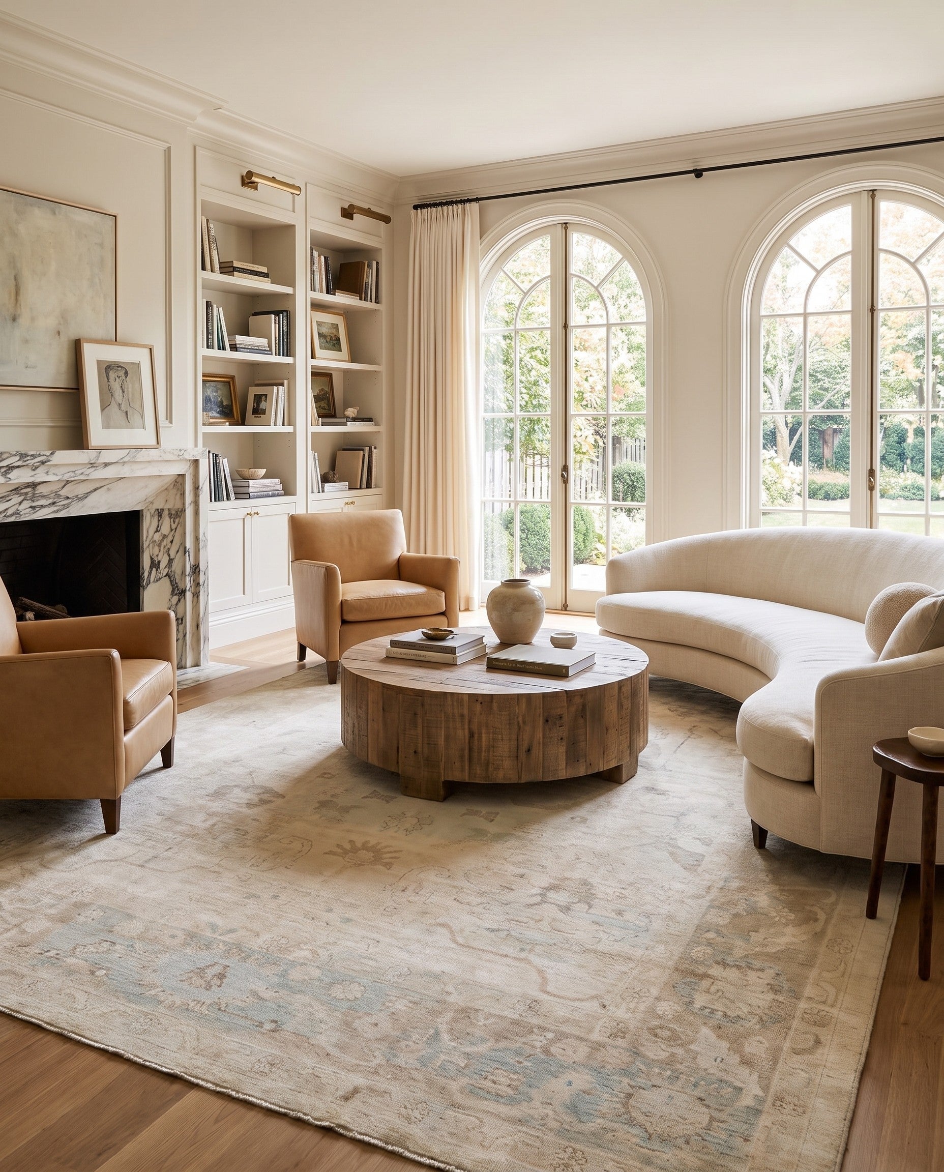 9' 11 x 13' 7 Hand Knotted Oushak Wool Rug