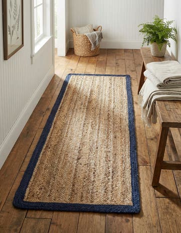 Natural Handmade Braided Jute Runner Rug