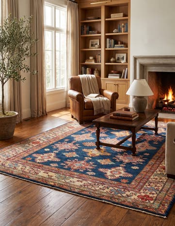 5' x 6' 9 Hand Knotted Kazak Rug