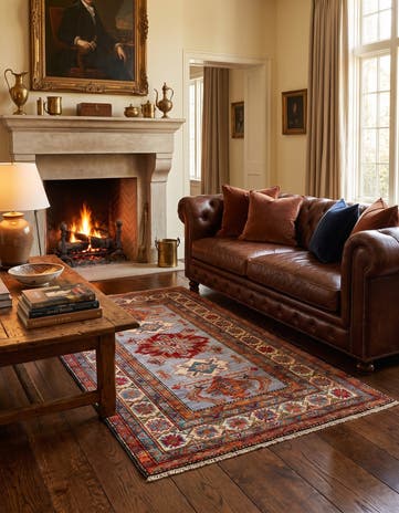 3' 3 x 5' 2 Hand Knotted Kazak Rug