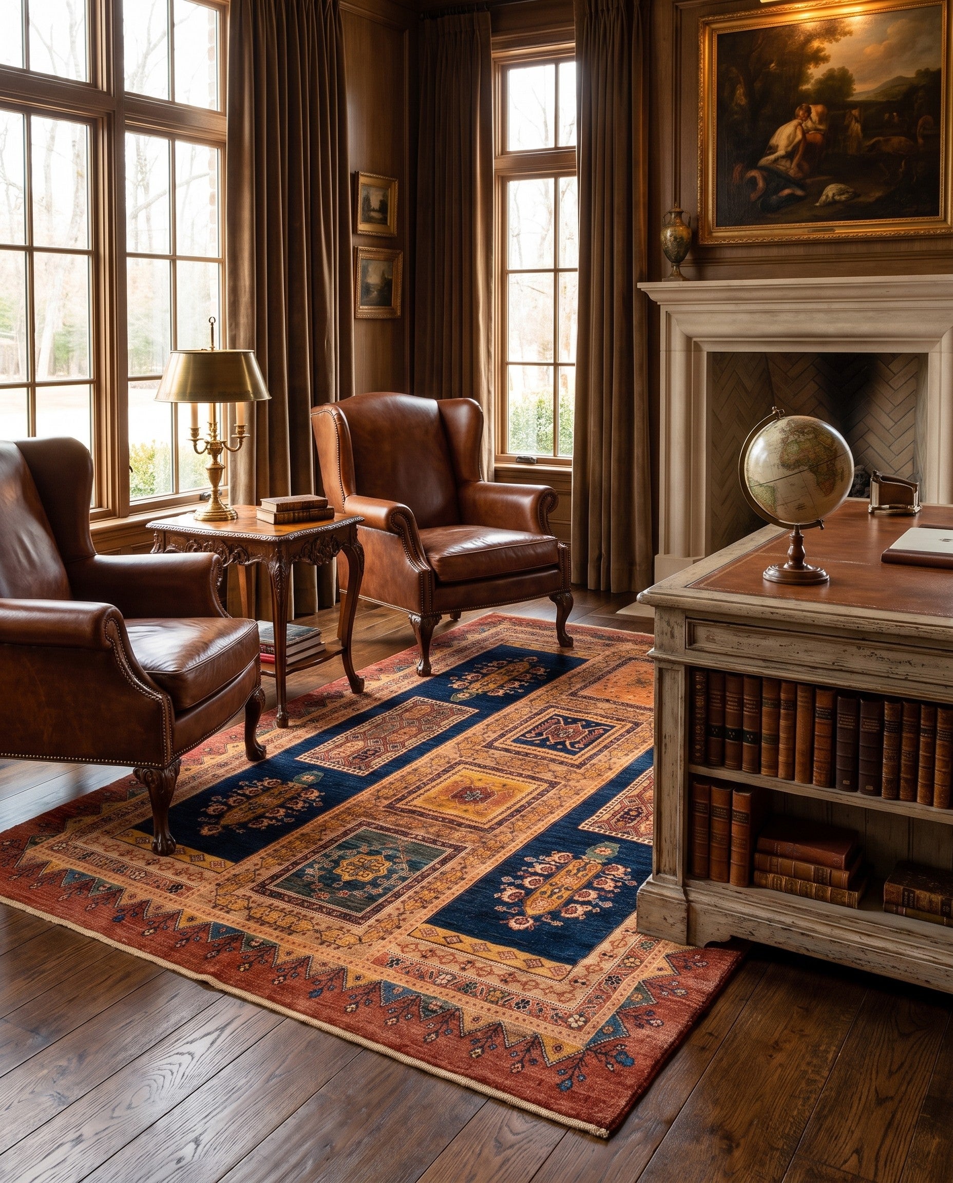 5' 3 x 6' 6 Luribaft Wool Rug