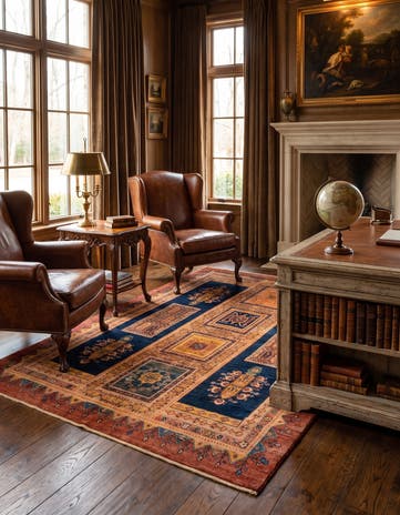 5' 3 x 6' 6 Luribaft Wool Rug