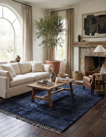 5' 6 x 8' Hand Knotted Moroccan Wool Rug