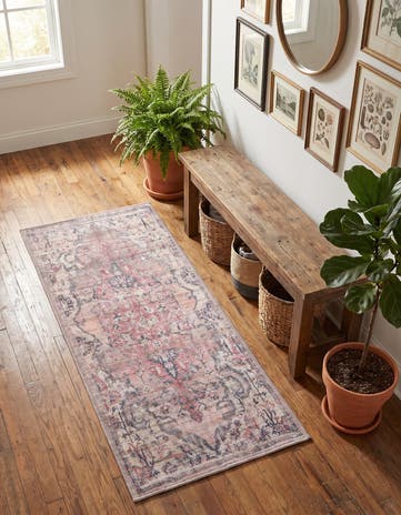 2' x 4' Washable Nostalgia Runner Rug