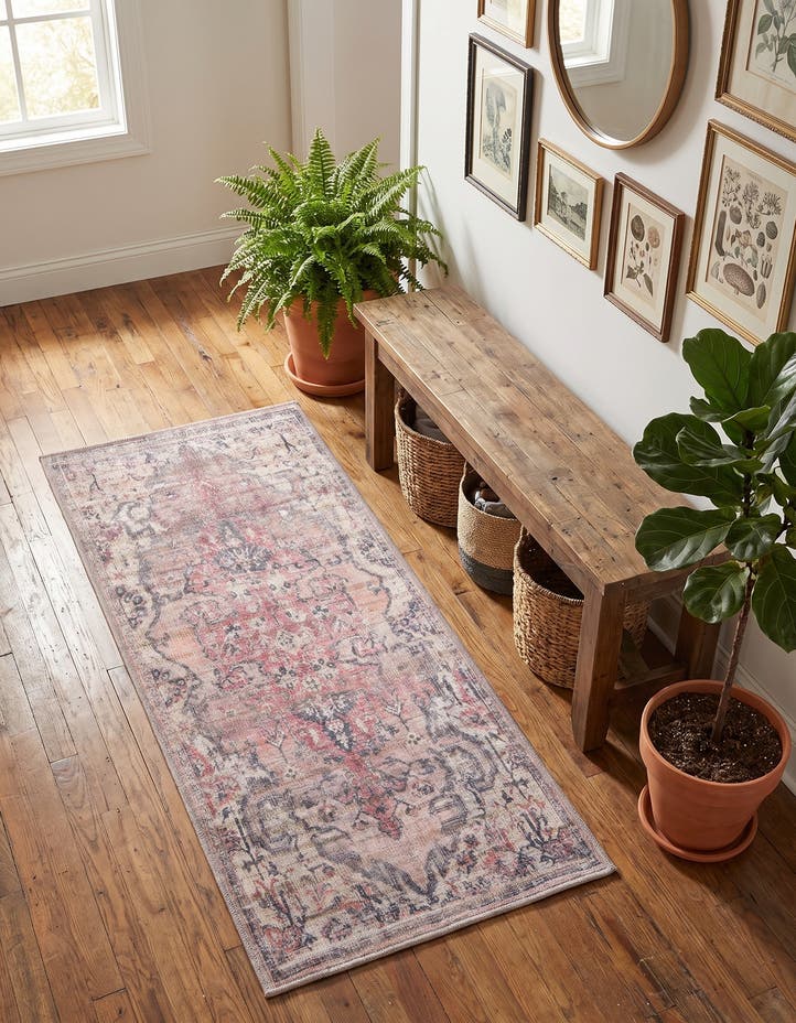 2' x 4' Washable Nostalgia Runner Rug