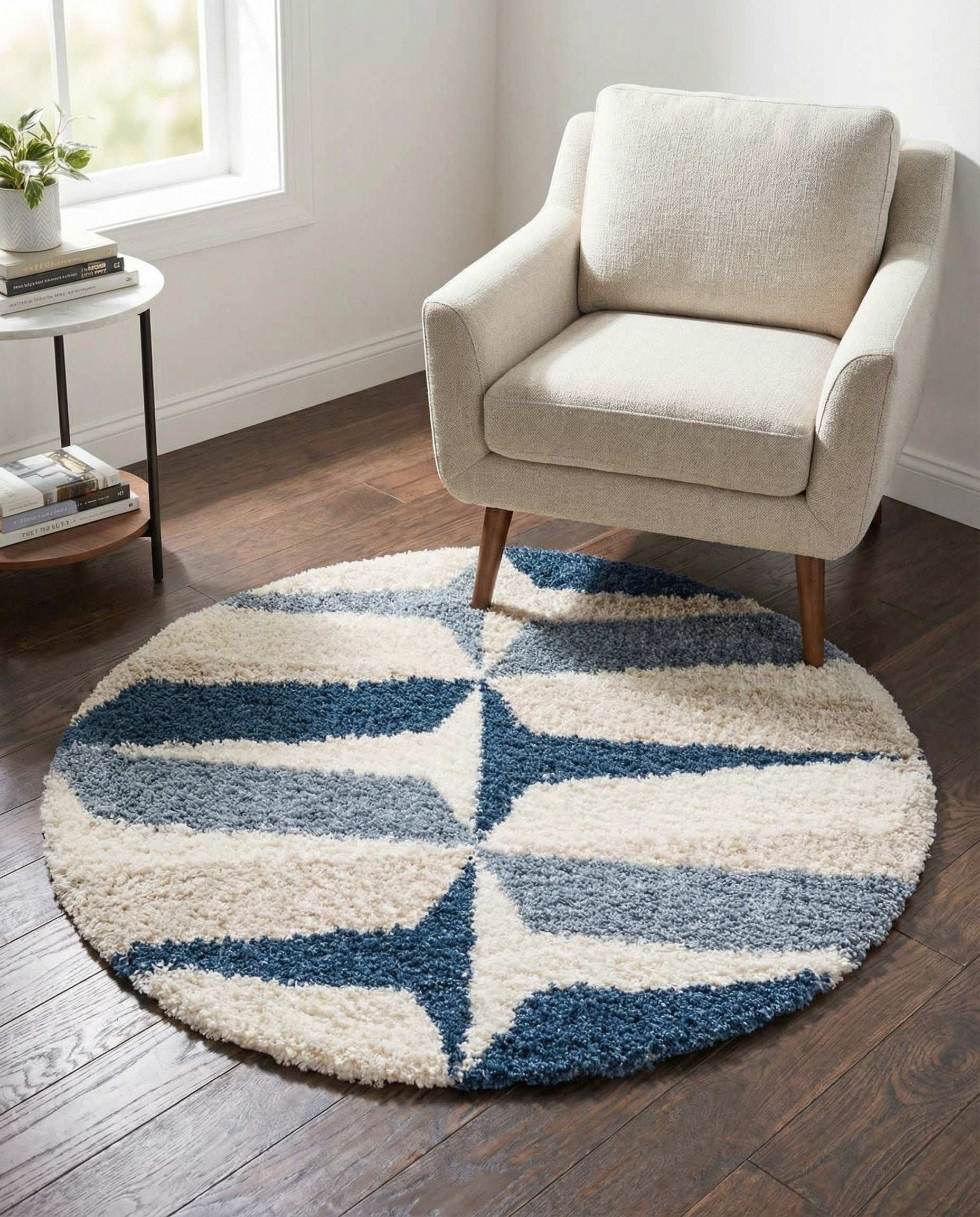3' 3 x 3' 3 Athena Shag Round Rug