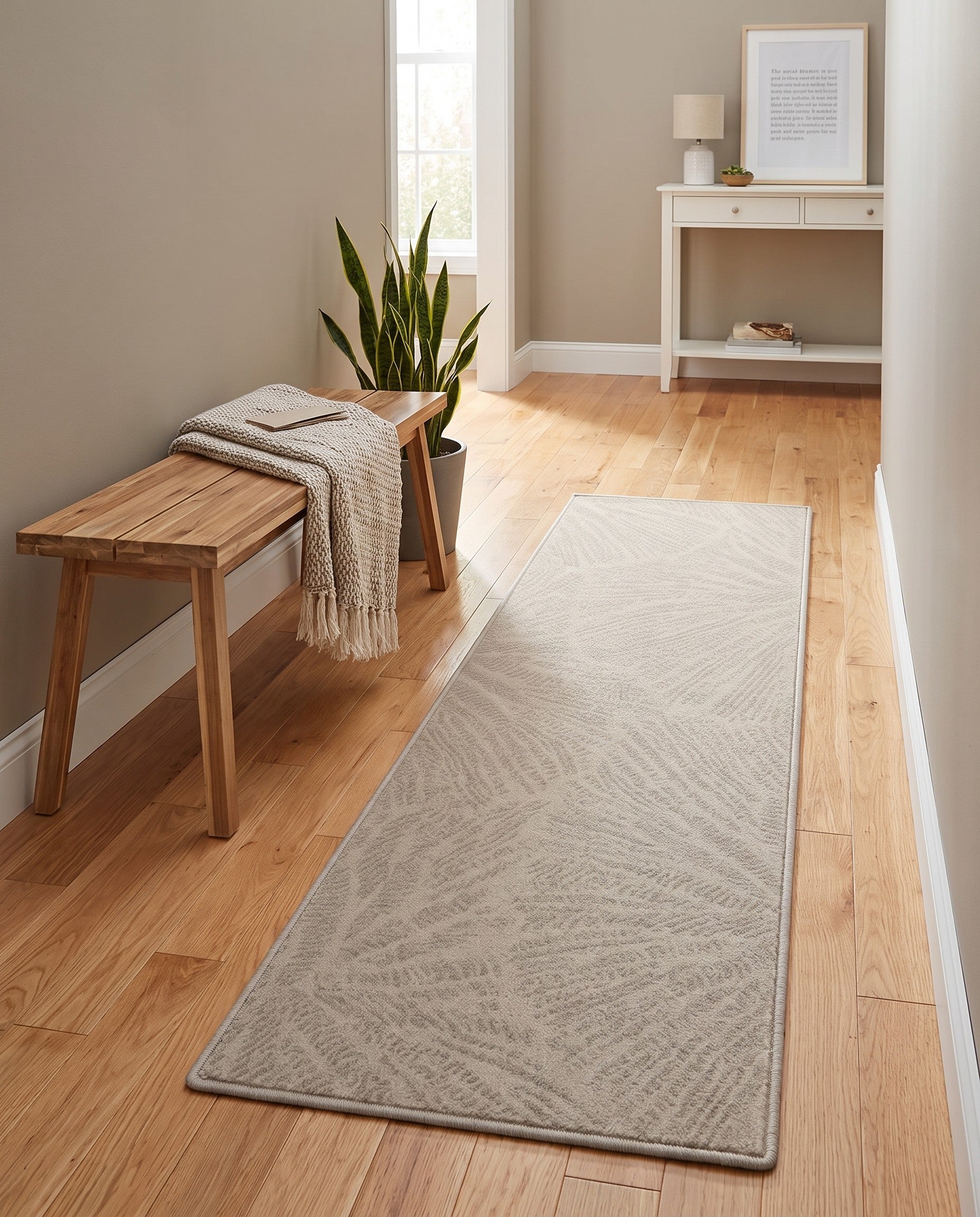 Ivory Contour Runner Rug