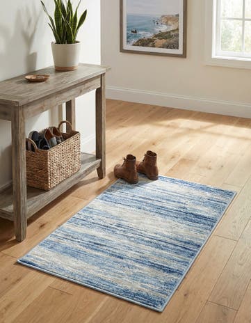 Blue Ivory Gabbeh Rug