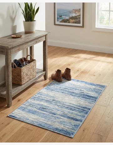 Blue Ivory Gabbeh Rug
