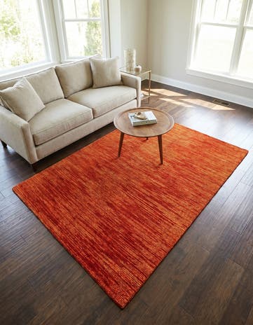 4' 9 x 6' 6 Hand Knotted Simla Mohair Rug