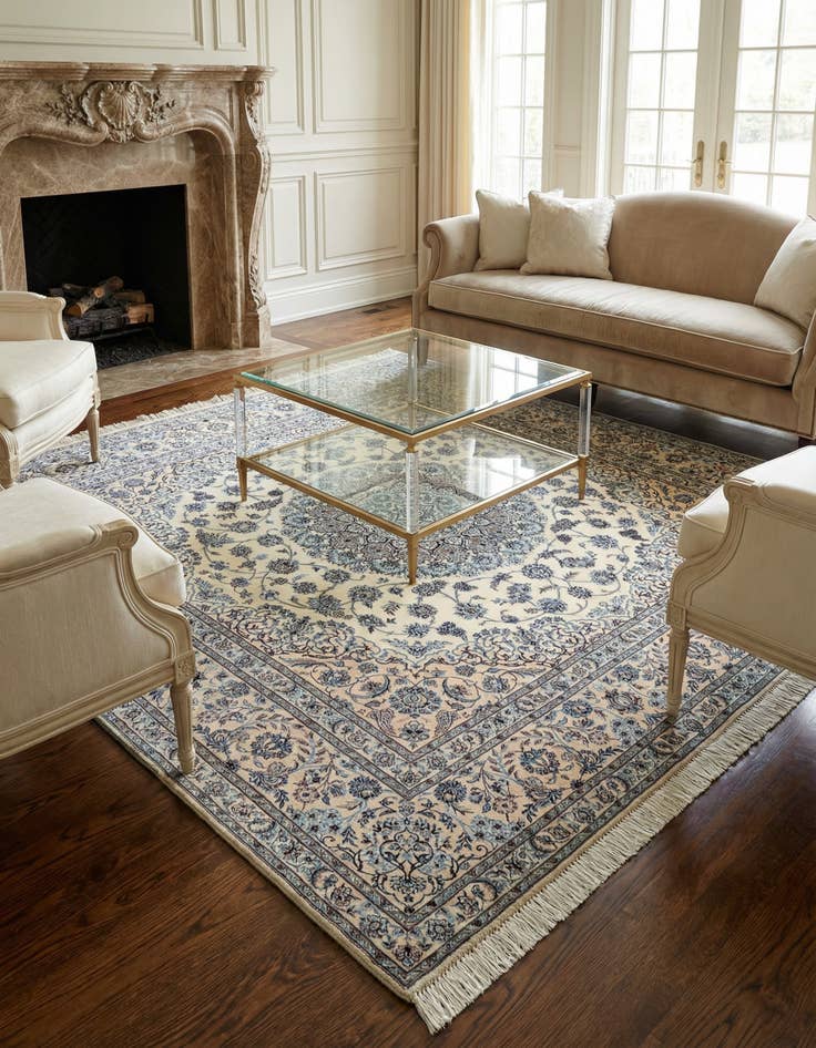 Detail image of 6' 6 x 6' 8 Nain Square Rug