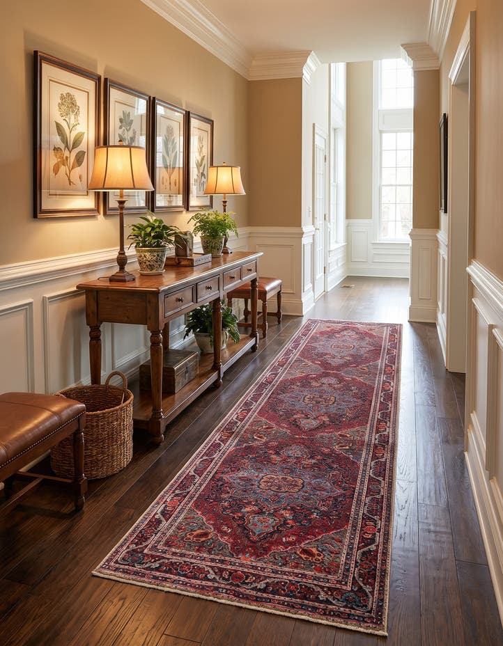 2' 6 x 13' Washable Timeless Runner Rug