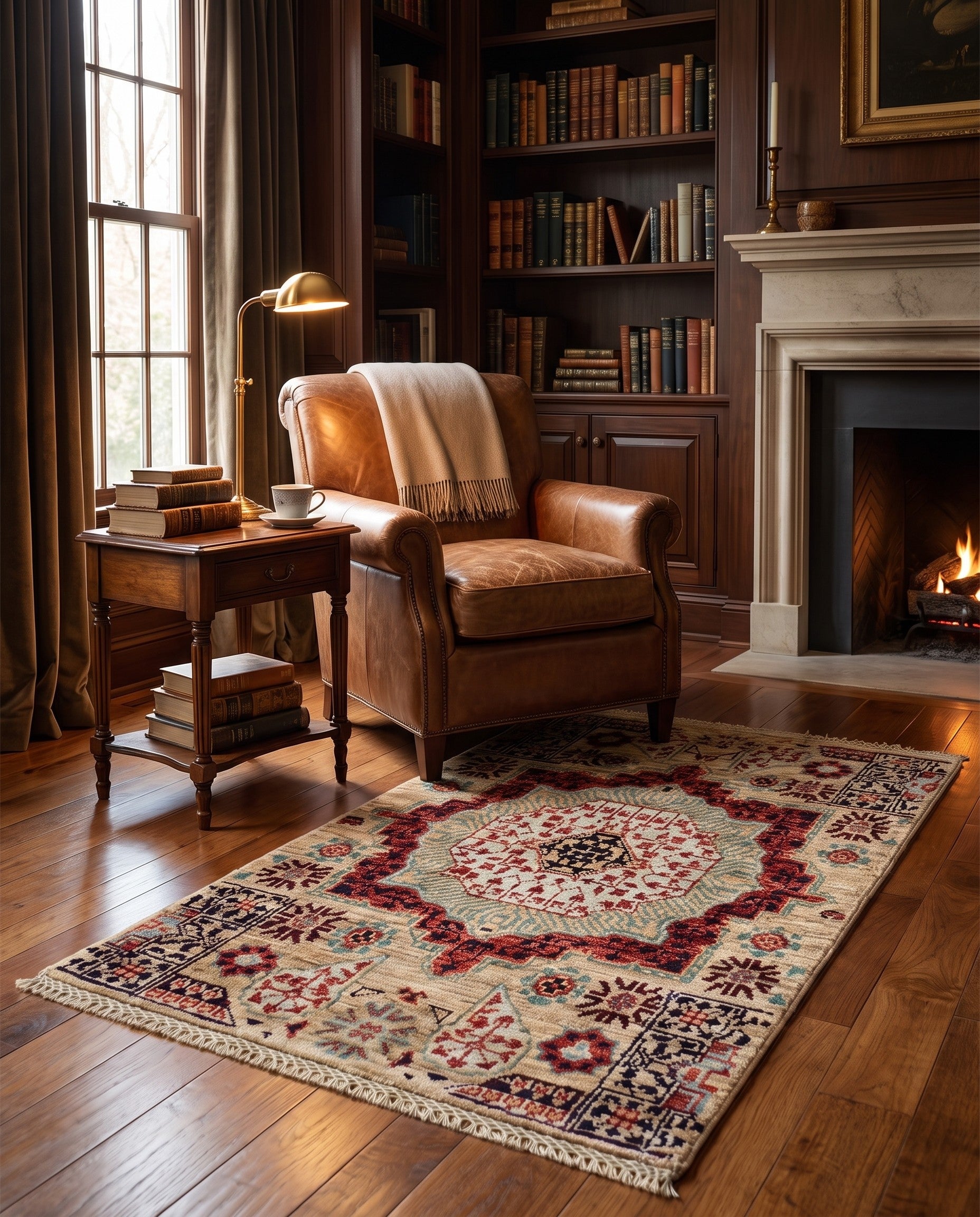 2' x 3' 1 Hand Knotted Mamluk Ziegler Rug