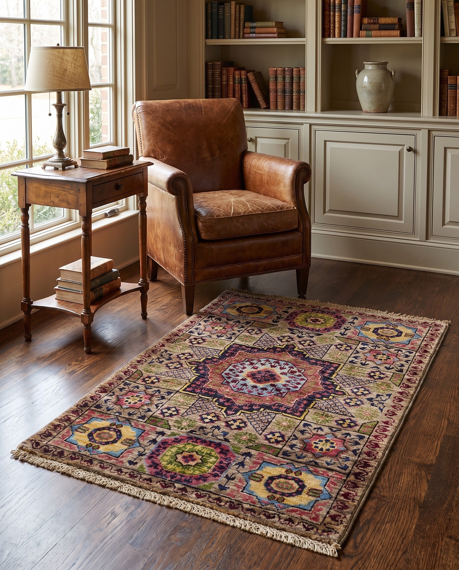 2' 1 x 3' 1 Hand Knotted Mamluk Ziegler Rug