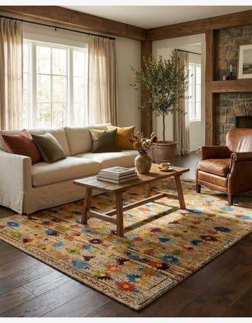 5' 8 x 7' 5 Hand Knotted Balouch Wool Rug