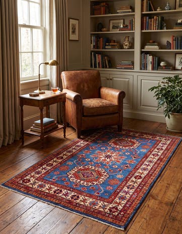 3' 3 x 5' 3 Hand Knotted Kazak Rug