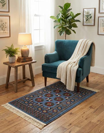 Blue Bokhara Rug