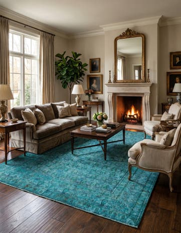 7' 7 x 10' 9 Vintage Royal Wool Rug