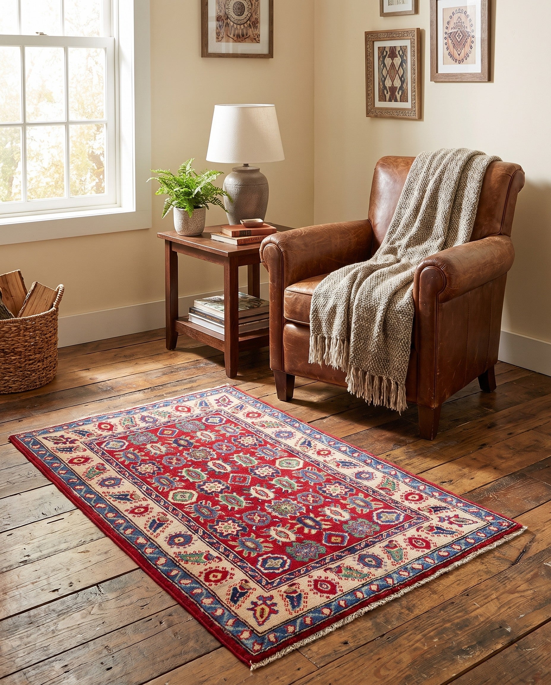 2' 8 x 4' 2 Hand Knotted Kazak Rug