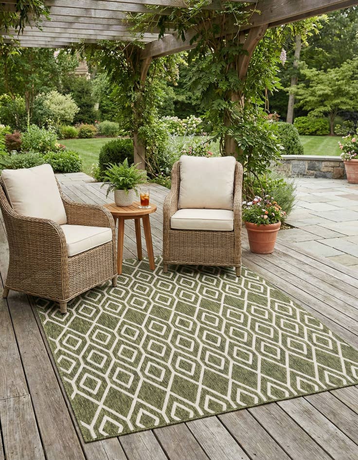 Detail image of 5' 3 x 8' Washable Jill Zarin Turks and Caicos Indoor / Outdoor Rug