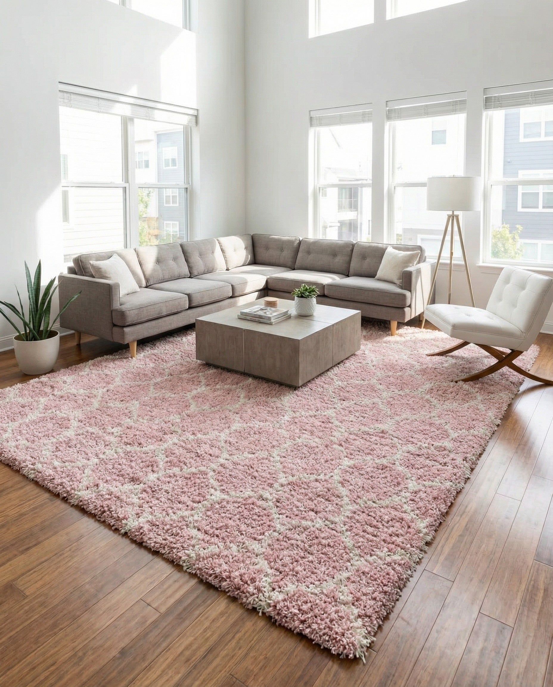 10' 8 x 14' Trellis Shag Rug