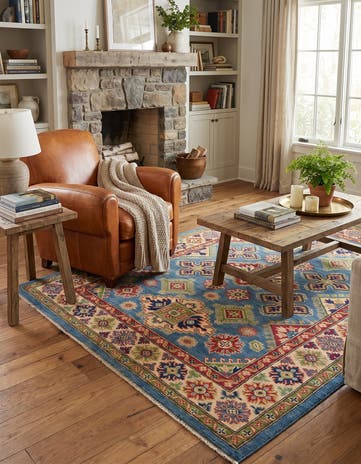 5' x 6' 9 Hand Knotted Kazak Rug