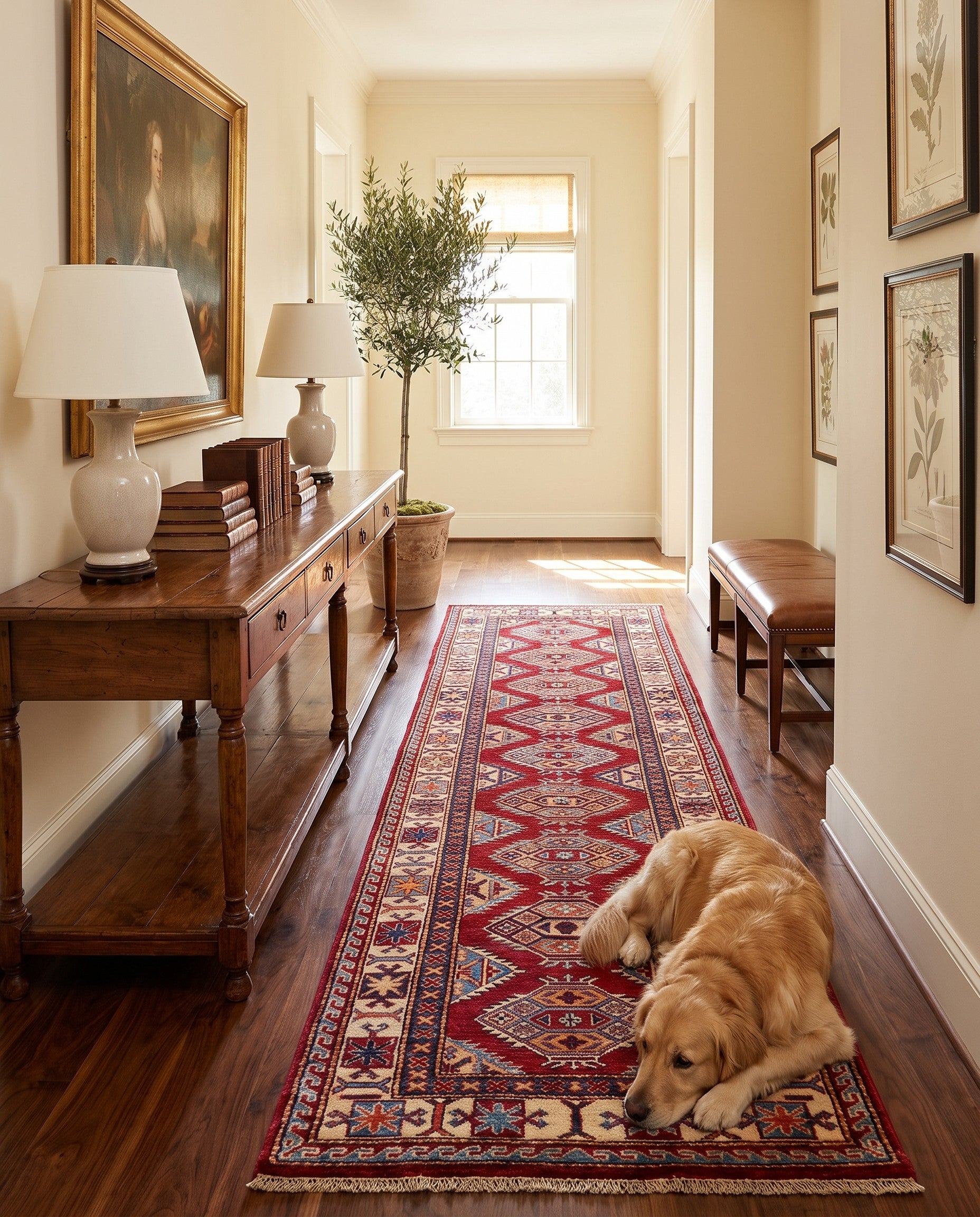 2' 7 x 10' 5 Hand Knotted Kazak Runner Rug