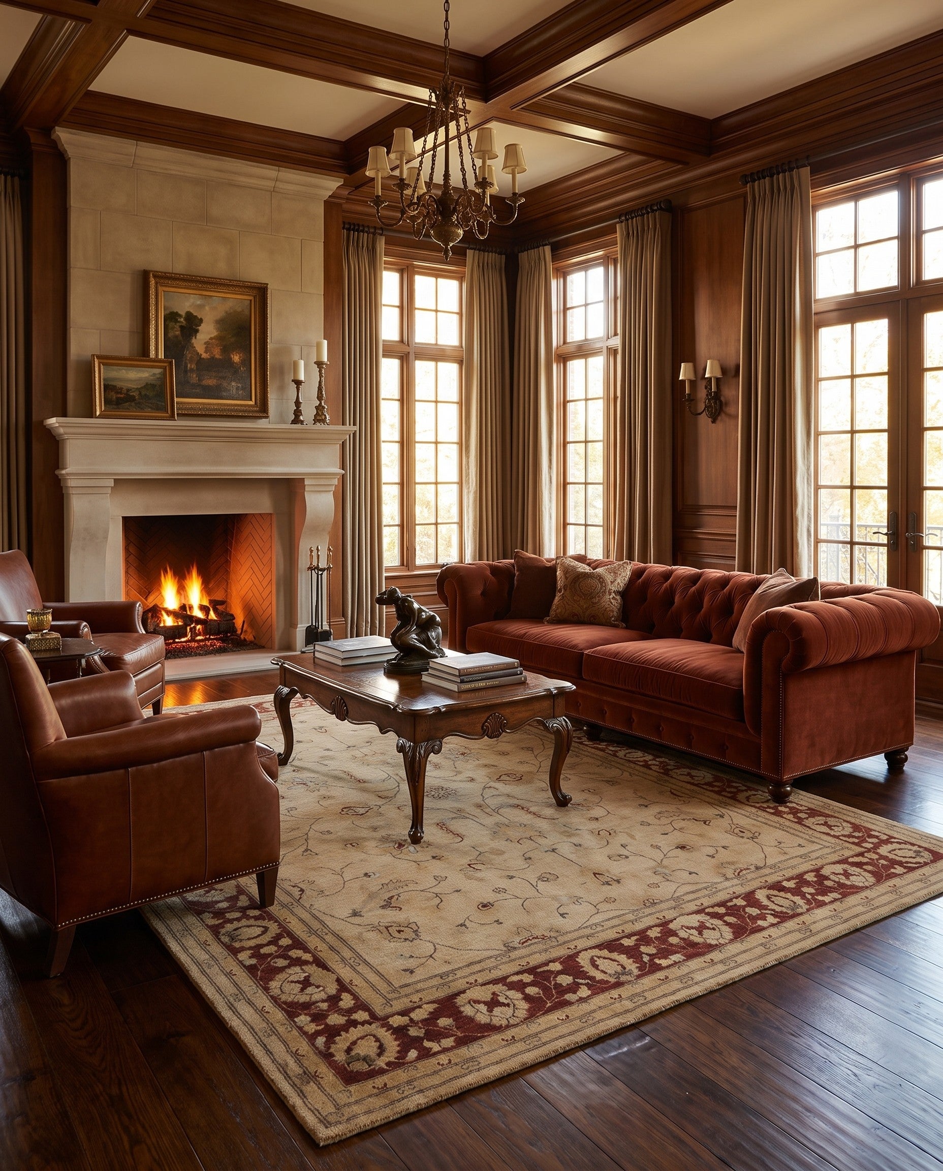 8' 2 x 9' 9 Hand Knotted Ziegler Rug
