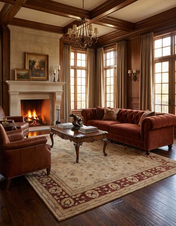 8' 2 x 9' 9 Hand Knotted Ziegler Rug