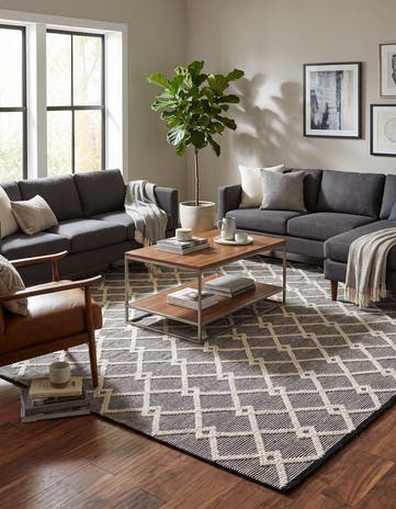 Blackberry Hand Knotted Jill Zarin Dorset Square Rug