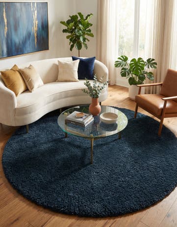 6' 7 x 6' 7 Infinity Shag Round Rug