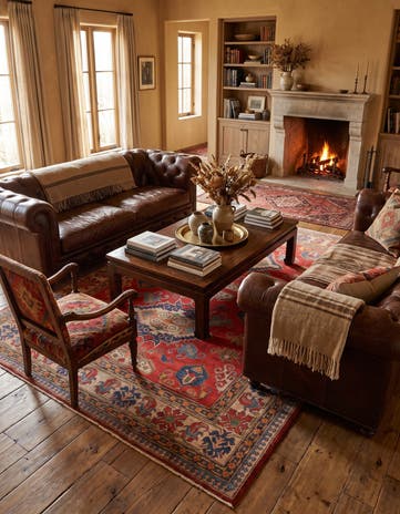 7' 7 x 10' 10 Hand Knotted Kazak Rug
