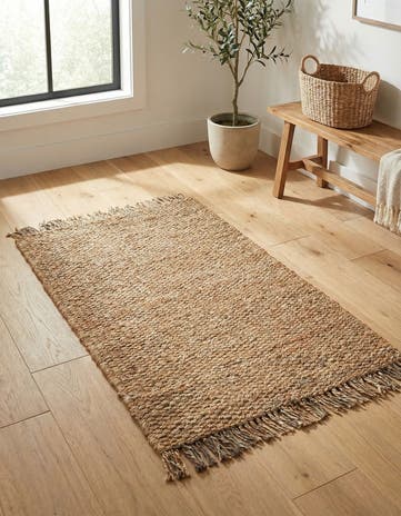 3' 1 x 5' 1 Hand Woven Chunky Jute Rug