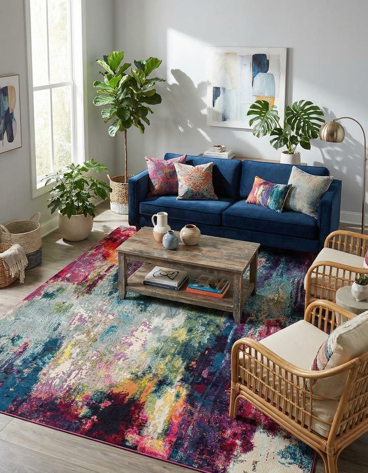8' x 10' Washable Theia Rug