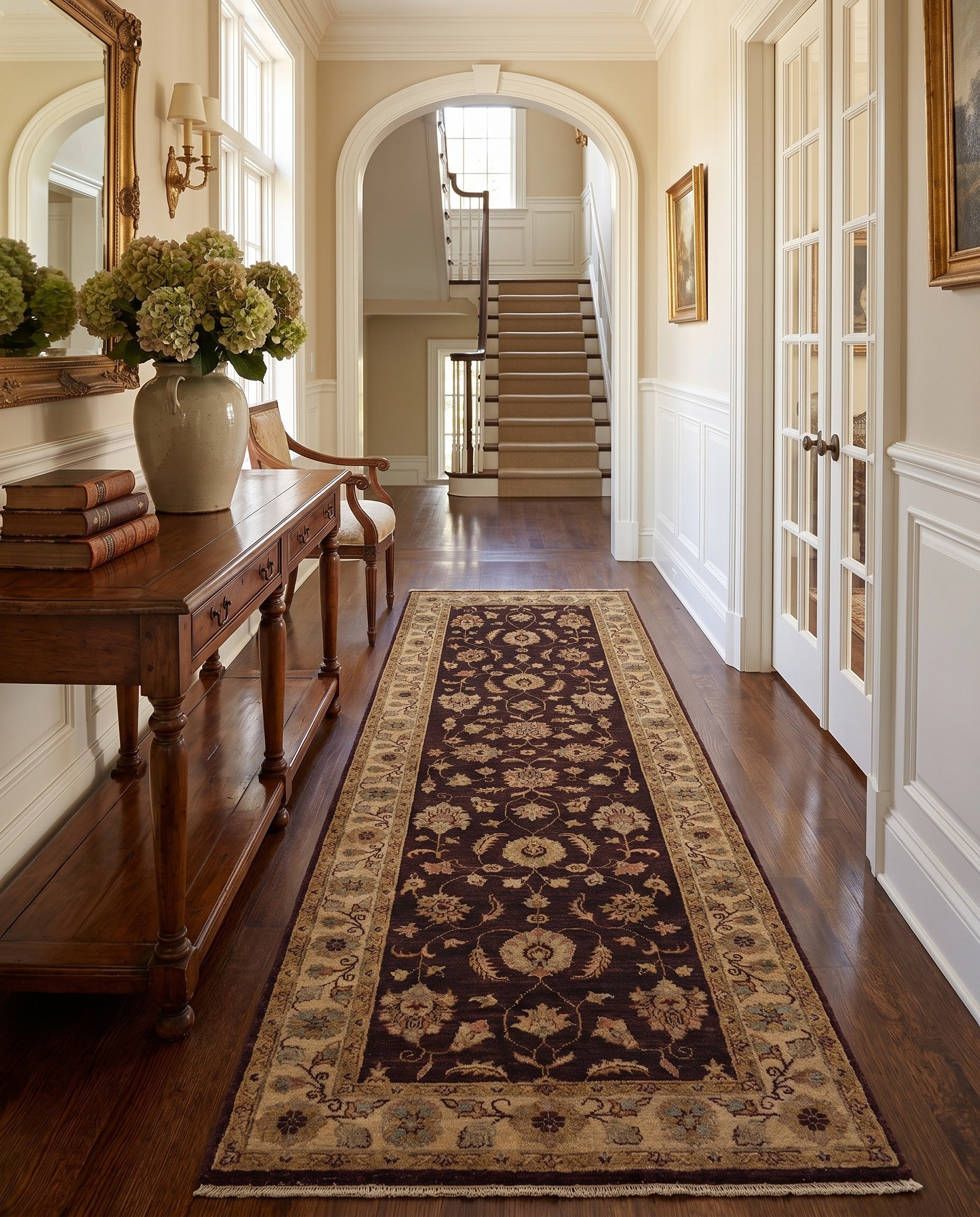 2' 9 x 7' 10 Hand Knotted Peshawar Ziegler Runner Rug