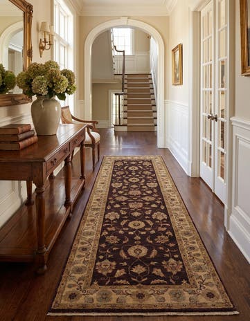 2' 9 x 7' 10 Hand Knotted Peshawar Ziegler Runner Rug