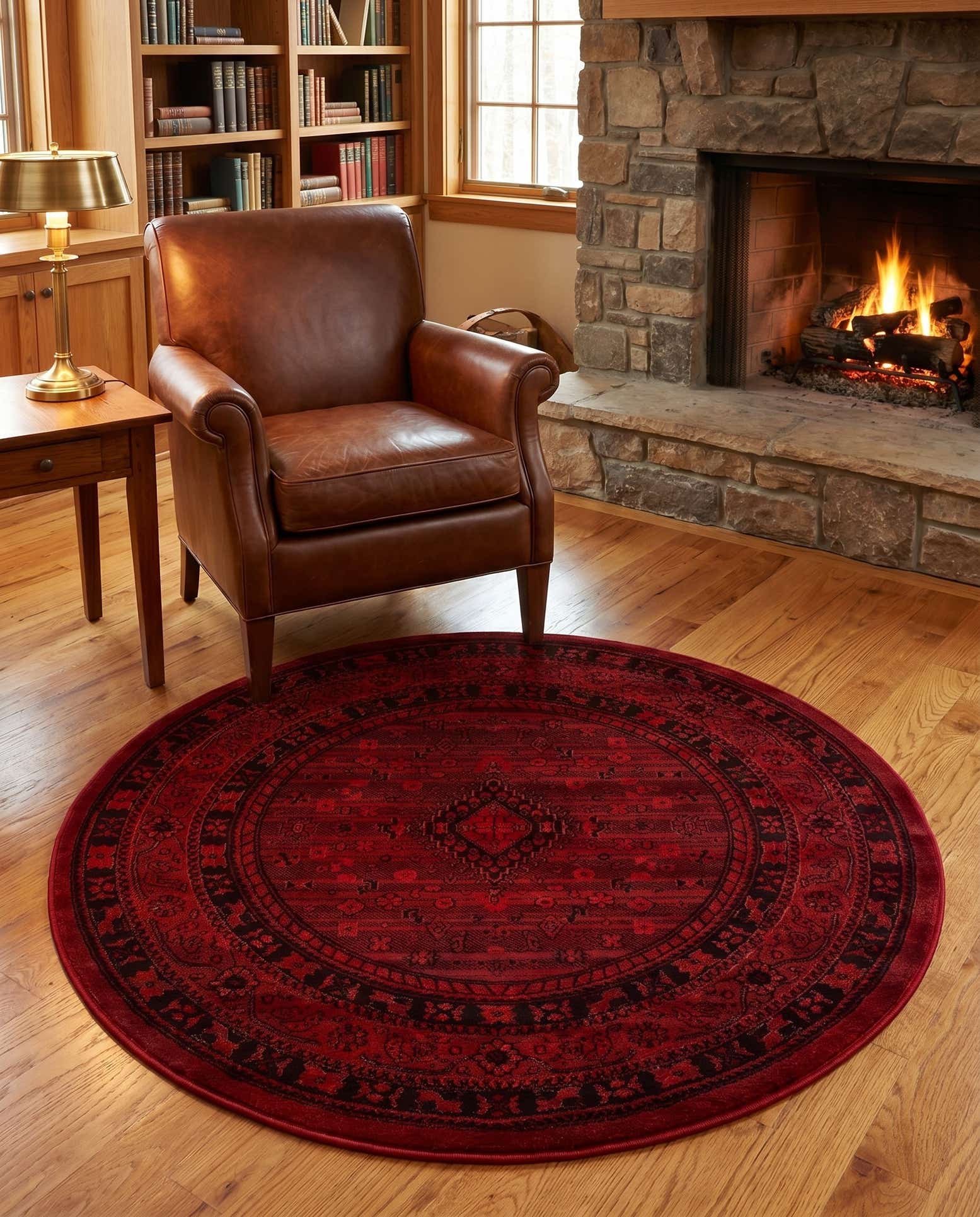 4' 1 x 4' 1 Bokhara Round Rug