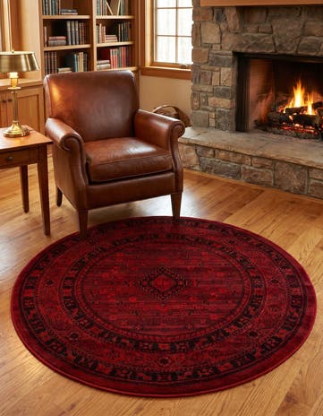 4' 1 x 4' 1 Bokhara Round Rug
