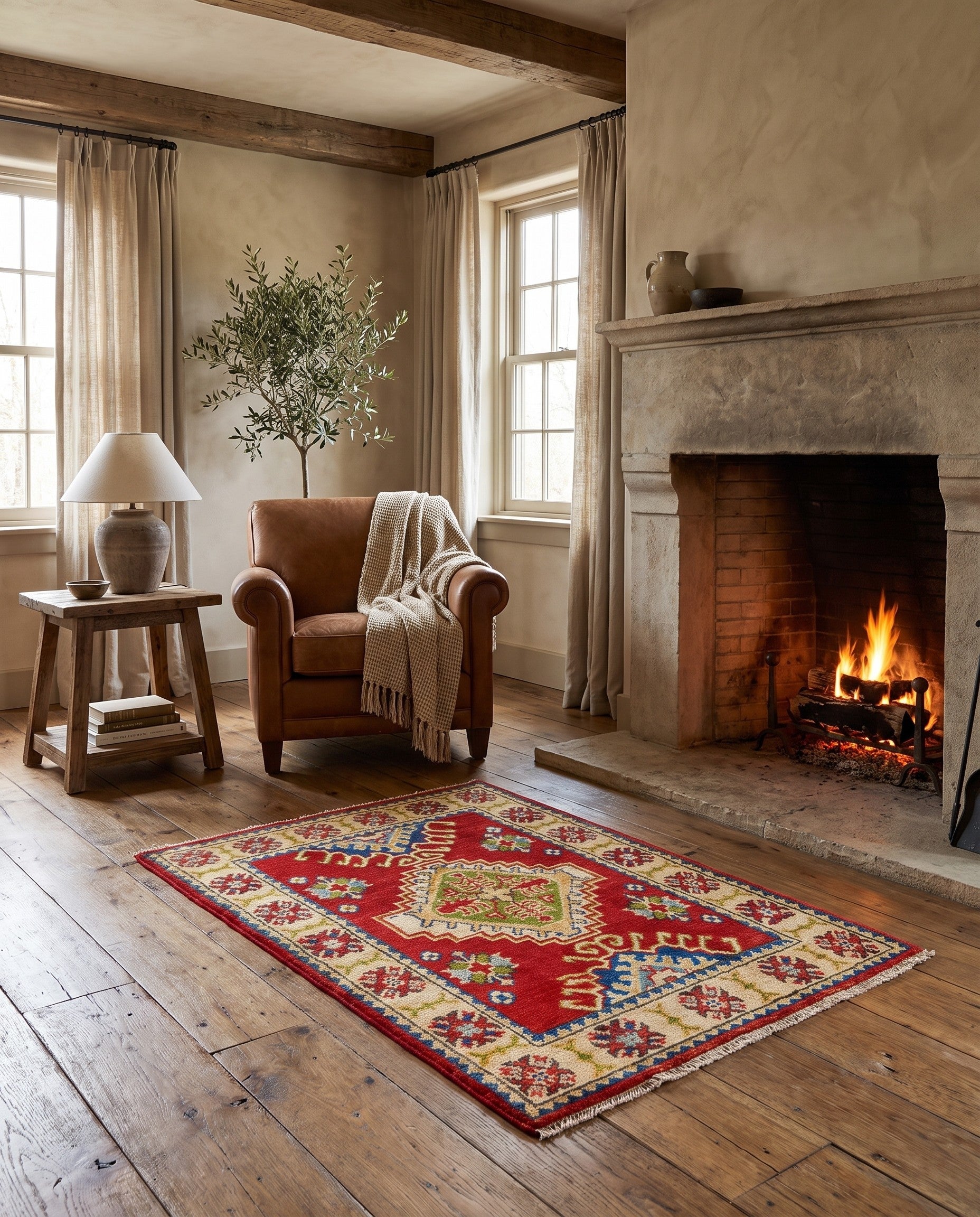 2' 1 x 3' 1 Hand Knotted Kazak Rug