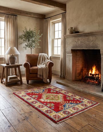 2' 1 x 3' 1 Hand Knotted Kazak Rug