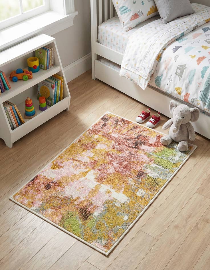 Detail image of 2' 2 x 3' 1 Abstract Whimsy Kids Rug