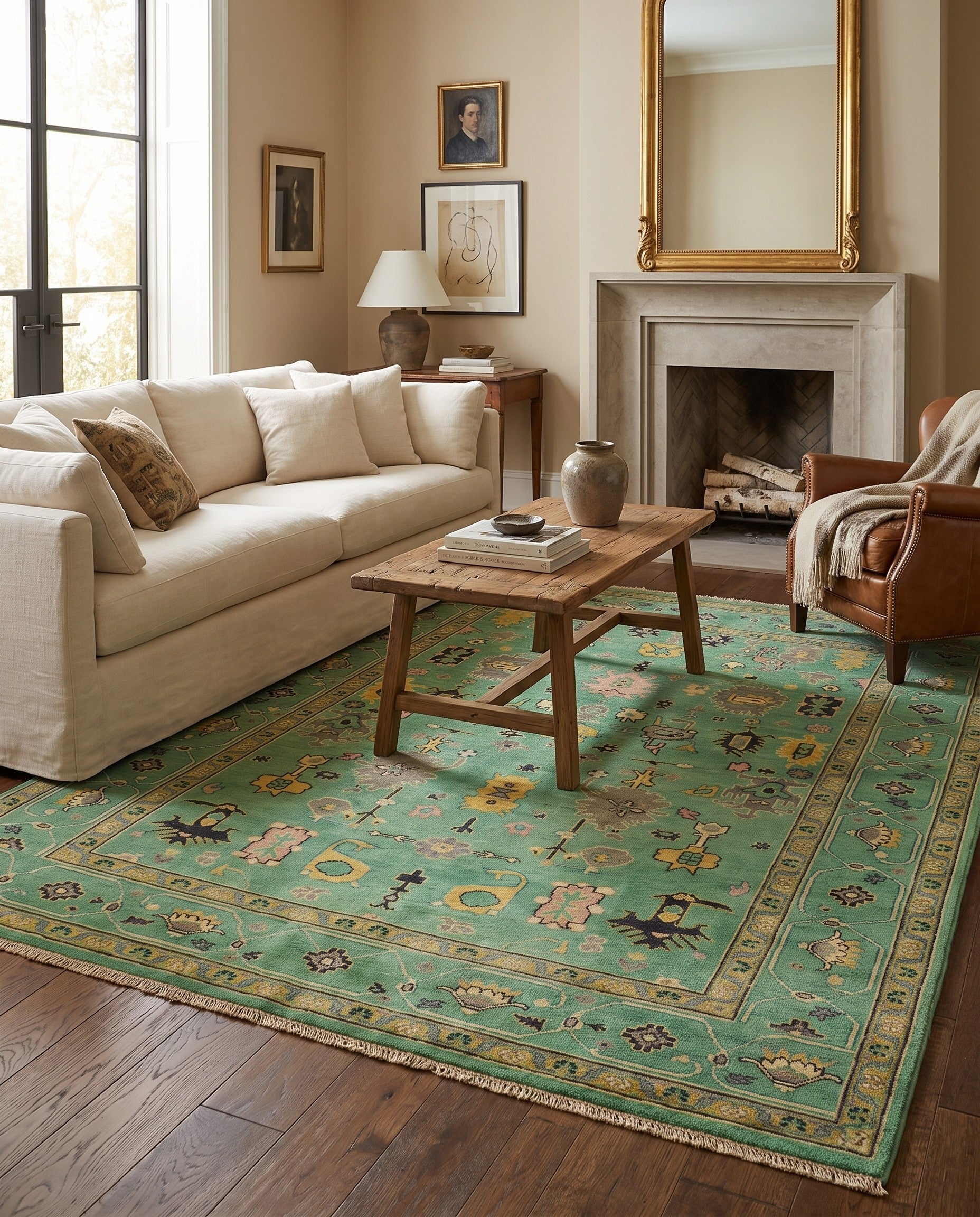 5' 10 x 7' 8 Hand Knotted Kazak Rug
