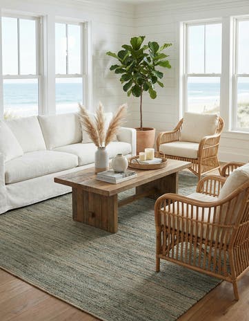 10' x 14' 1 Hand Woven Palm Beach Jute Rug