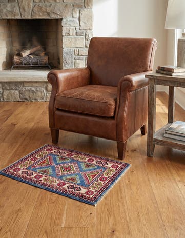 2' x 2' 10 Hand Knotted Kazak Rug